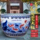 景德镇陶瓷大缸手绘青花庭院别墅室外阳台养鱼荷花睡莲大型摆件缸