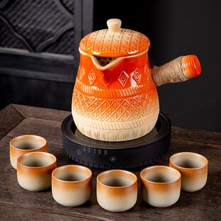 大容量新款围炉煮茶壶罐罐茶煮茶器烤奶茶罐煮奶茶陶罐电陶炉全套