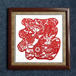 手工剪纸十二生肖福字中国风陕西西安旅游纪念装饰挂画礼品送友人