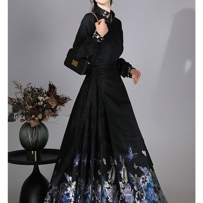 明制汉服女款唐装改良旗袍国风马面裙女套装中国风上衣新中式女装