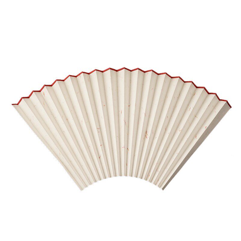 苏工扇面手工花草宣纸扇面手工扇面花瓣树叶叶脉扇面