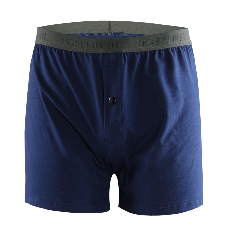 男士内裤家居短裤头宽松平角裤夏季薄阿罗裤纯棉大码居家睡裤四角