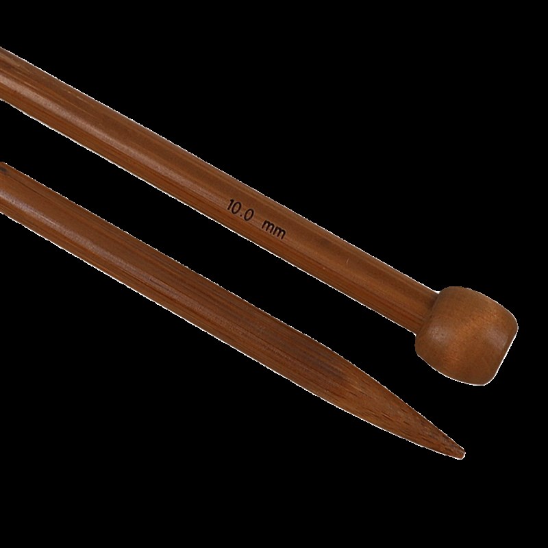 单头毛衣针碳化竹针手工织打毛线毛衣直针棒针粗针编织工具全套装