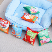 狗狗响纸发声玩具薯片系列宠物玩具自嗨耐撕咬柔软解闷毛绒玩具