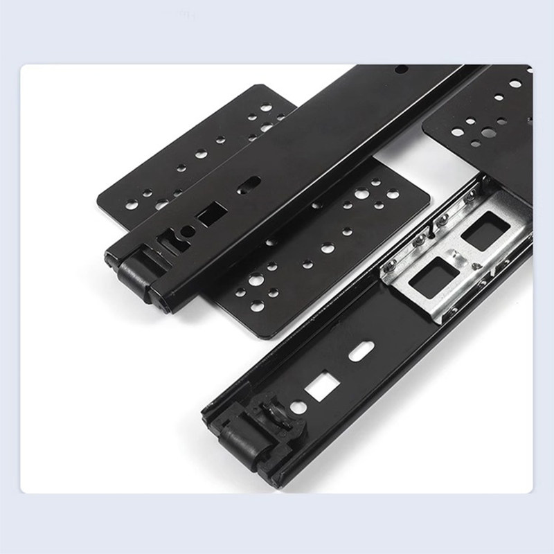 上翻隐藏整体橱柜门滑轨配件书柜平移伸缩内藏摺叠回旋门侧装导轨