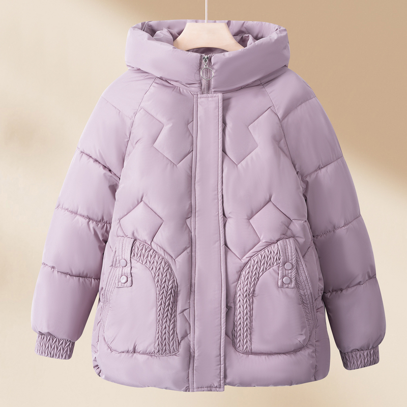 中年妈妈冬装棉袄加绒外套2025新款中老年人女装冬季棉衣羽绒棉服