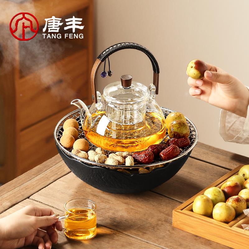 唐丰围炉套煮茶器具全套2唐丰025烤火款炉套装室内新电炉网红一煮