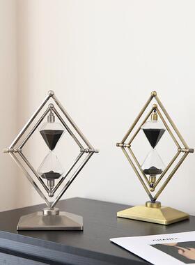 创意几何时间沙漏计SL-QSB时器软摆件轻奢装高级小办感公室书房装