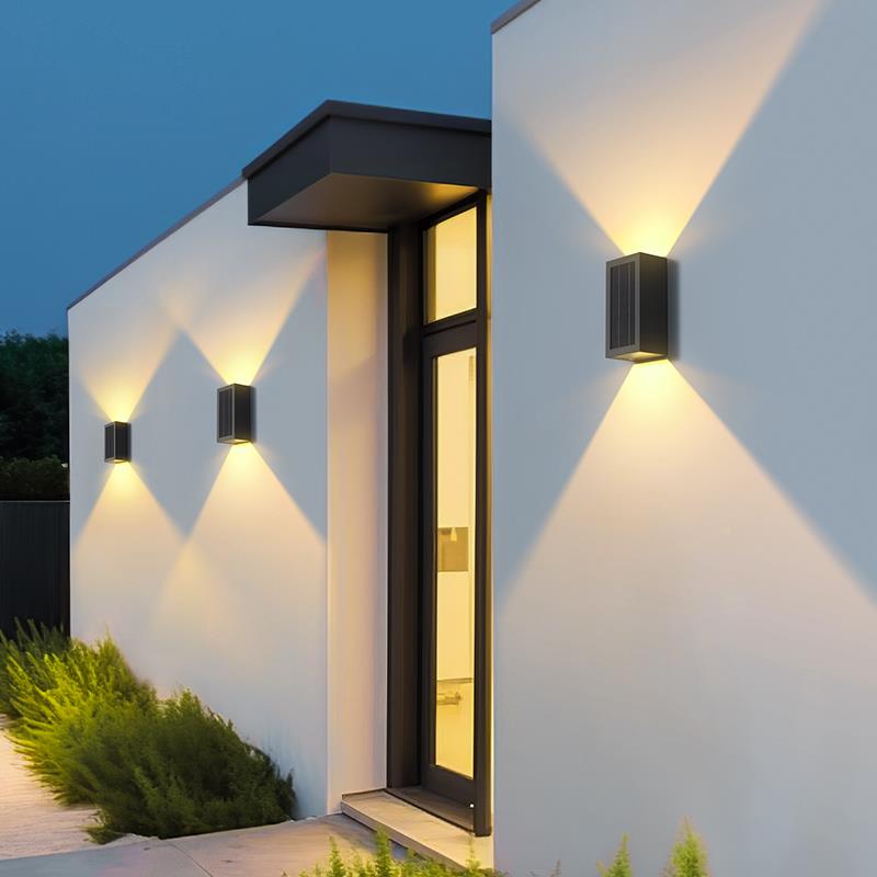 户外水防洗墙灯太阳能电庭院壁灯室外米罗兰子别墅外墙灯接款院围