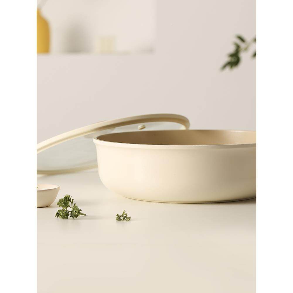 卡罗特不粘锅钛陶炒锅家用菜锅CAROTE\/平底电锅不瓷沾磁炉锅燃气