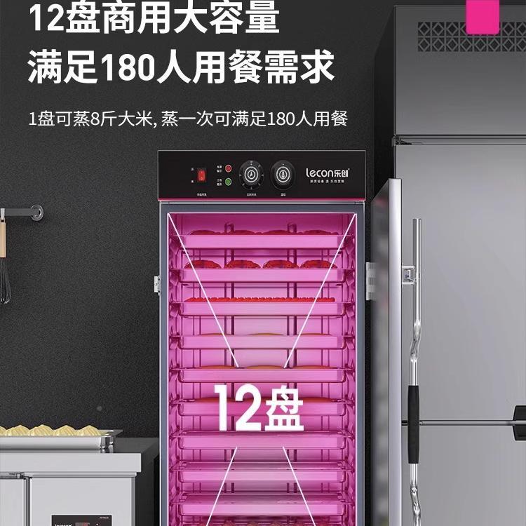 乐创蒸LC-ZFG02饭柜用电蒸箱包食堂商燃气蒸子炉蒸饭24盘蒸柜机器