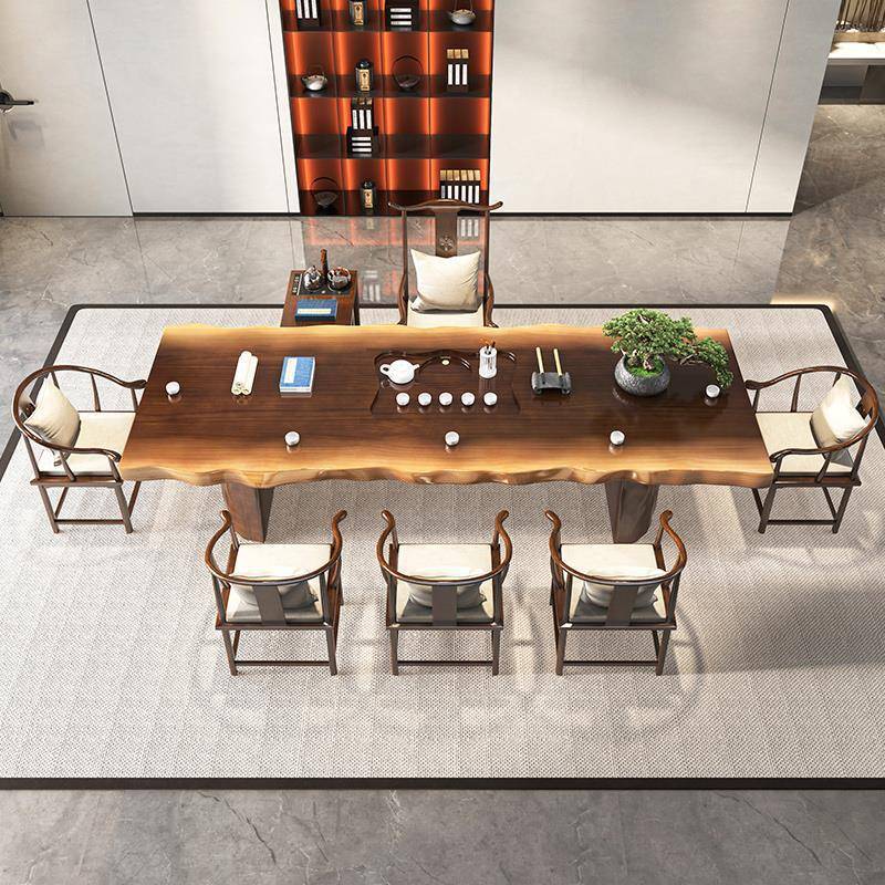 桌原木泡大TCY板实木茶椅组合新中式简约禅台意茶台高档茶桌子茶