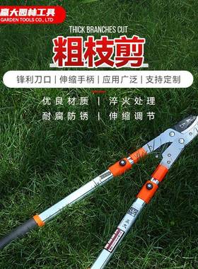 赢大PFX林粗枝剪园修枝大力伸缩剪合金园修枝剪刀园林工铝具果林