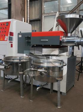 小型亚麻油籽榨机桃榨油机套多少钱椰子椰核蓉一THD榨油机冷榨