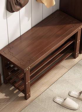 雕多层鞋换鞋凳家花用门口柜可坐架式一体HDQ入户鞋长条穿鞋凳子