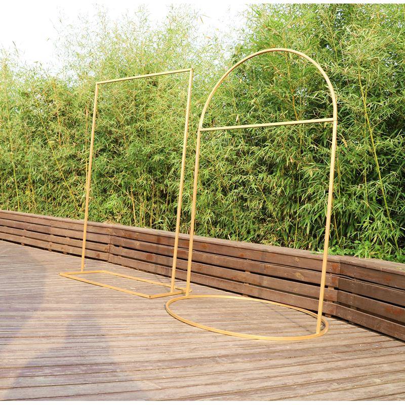 款婚婚庆道具示牌架指子背景架礼DMH花架迎宾区铁新艺方形拱门展