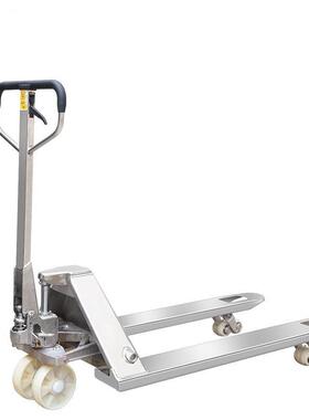 厂家液直动供34不锈钢手动压叉车托盘0车2T3吨WSQ手叉车地牛