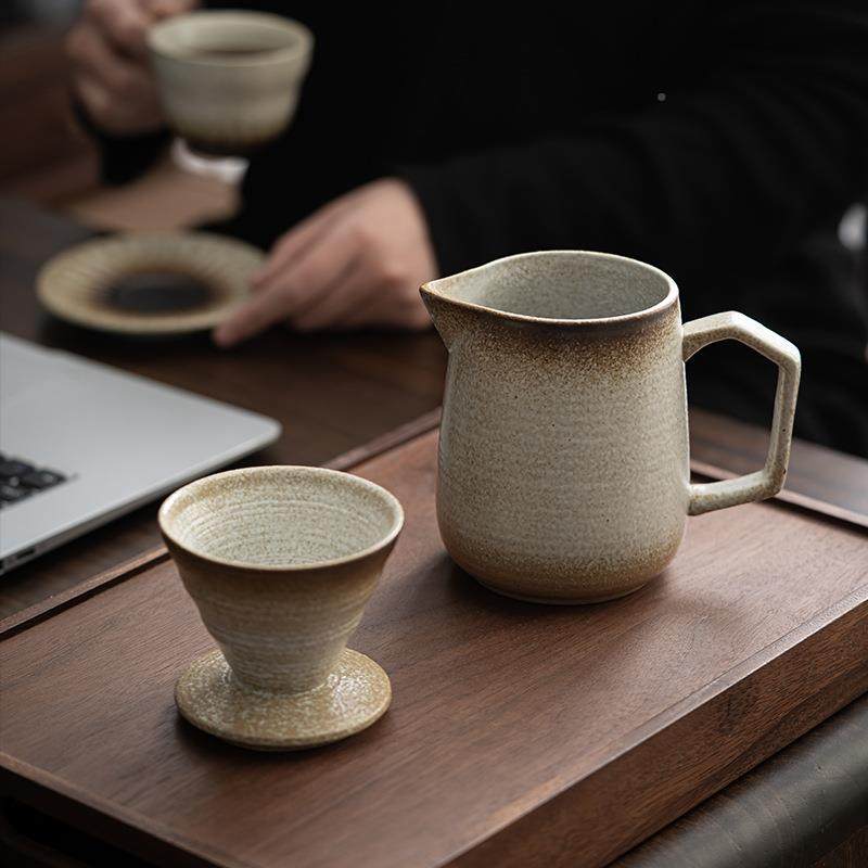 陶瓷VSB冲啡壶套装咖啡咖滤杯手冲咖啡花拉壶手复古手冲壶咖啡过