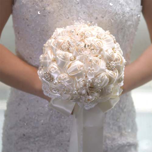 120120手捧花新道娘礼结婚系领证仿婚真花束森婚纱拍照具手捧花