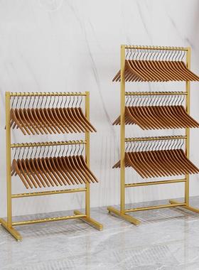 服店衣架收纳家用架落地可移动放衣JCJ架的多层铁艺装收子纳架