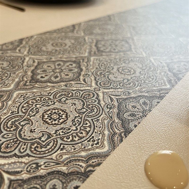 奶油风皮革桌垫防水防油免洗餐桌客厅茶几PVC桌布2023新款高级感