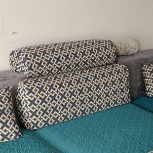 沙发头枕套罩沙发套罩笠加厚布艺盖头粗布靠头罩防滑沙发套可定制