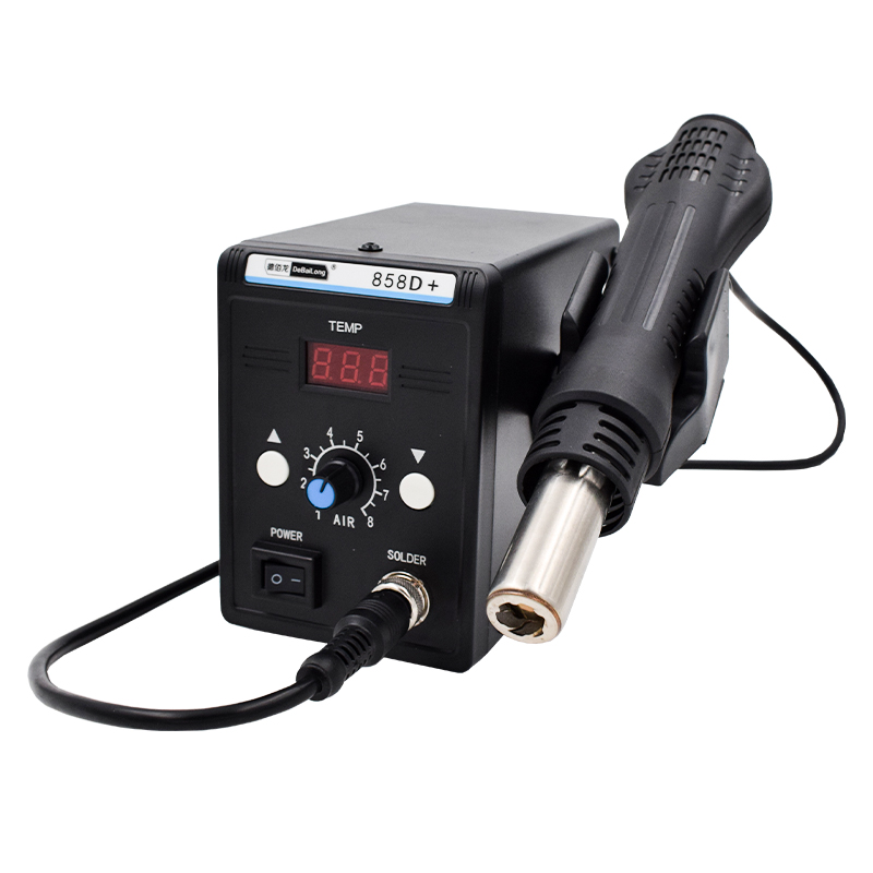 DBL858D 数显热风枪700W 吹芯片拆IC返修拆焊维修工作台