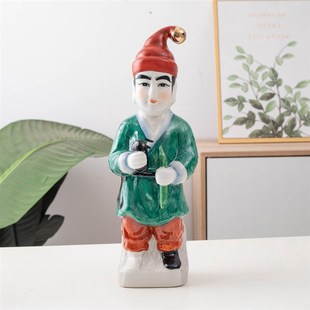 包邮灵神老姬爷灵官爷路神陶瓷神像跑差摆件
