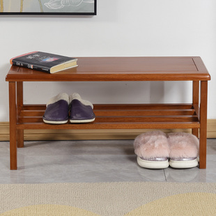 鞋架子家用门口可坐换鞋凳全实木榫卯整装进门多层简易网红小鞋柜