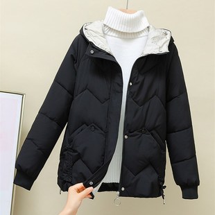 高级感超好看羽绒棉服女短款2023年新款冬季外套小个子宽松棉衣女