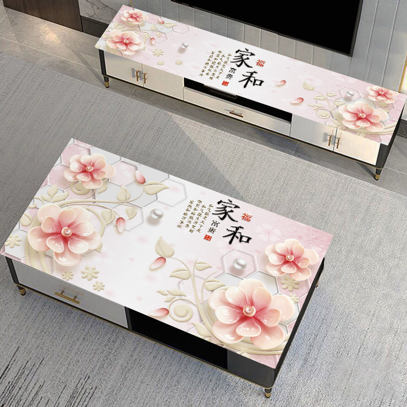 PVC桌垫防水免洗软玻璃家用茶几桌面保护膜电视柜床头柜防尘垫