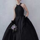 摄影主题拍照服装 复古韩式 旅拍白色简约优雅礼服 包邮 影楼婚纱挂脖