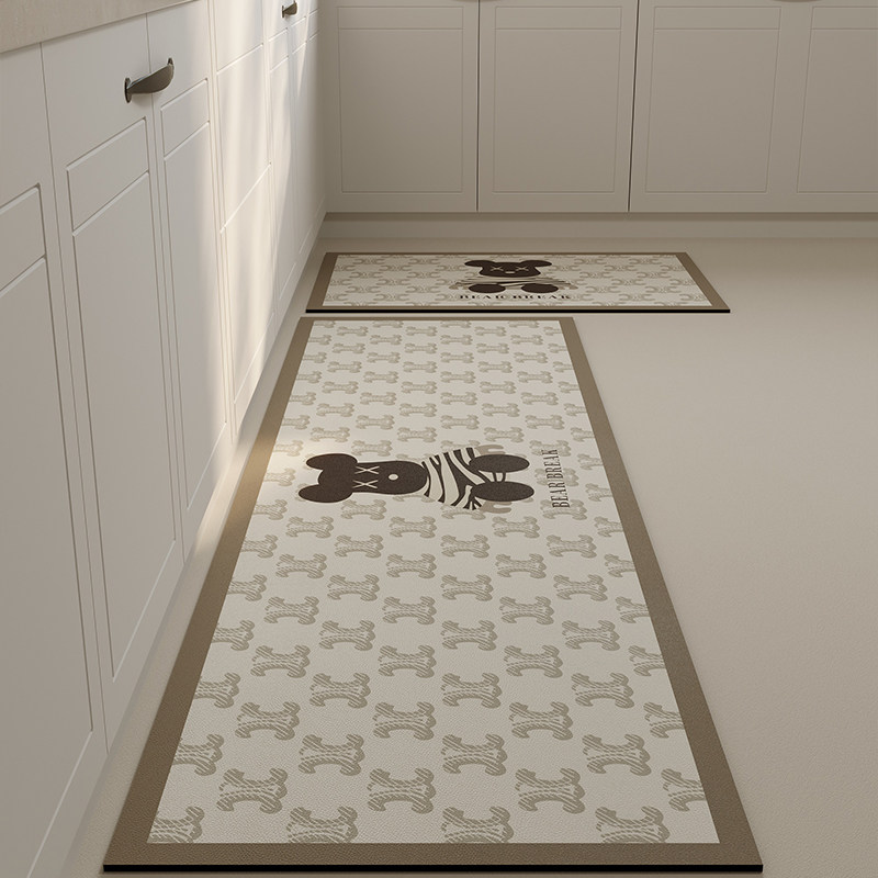 厨房硅藻泥地垫防滑防油可擦免洗家用长条吸水脚垫耐脏防水软垫,居家布艺,厨房地垫,淘宝优惠券,粉丝福利购,淘宝优惠卷