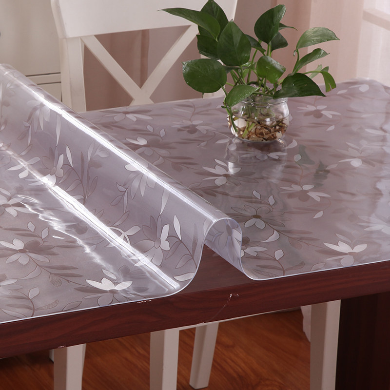 定制透明水晶板软玻璃桌布无味磨砂塑料pvc防水防油防烫茶几桌垫
