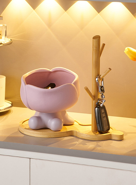 入户进门玄关鞋柜钥匙收纳摆件家居客厅桌面装饰乔迁新居搬家礼品