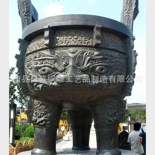 3米三足大克鼎纯铜司母戊鼎仿古大铜鼎直销1.2米铜方鼎