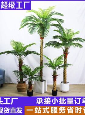 北欧仿真针葵棕榈树扇葵树植物盆栽室内客厅落地装饰假绿植天竺葵