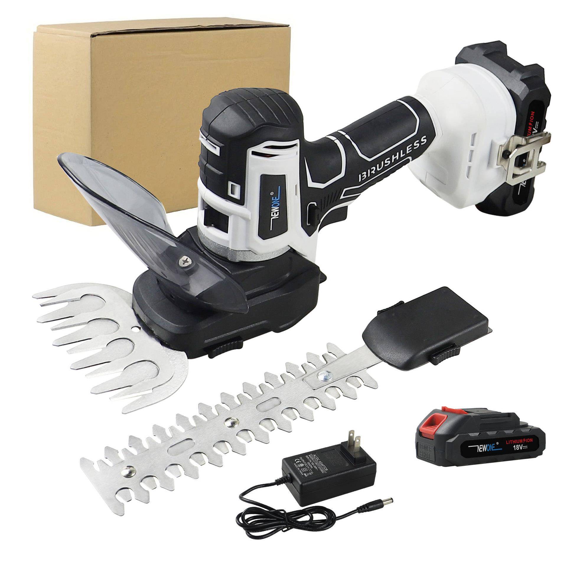 外贸爆款修枝剪草篱笆剪充电式修剪绿化带园艺修枝单手电动绿篱机