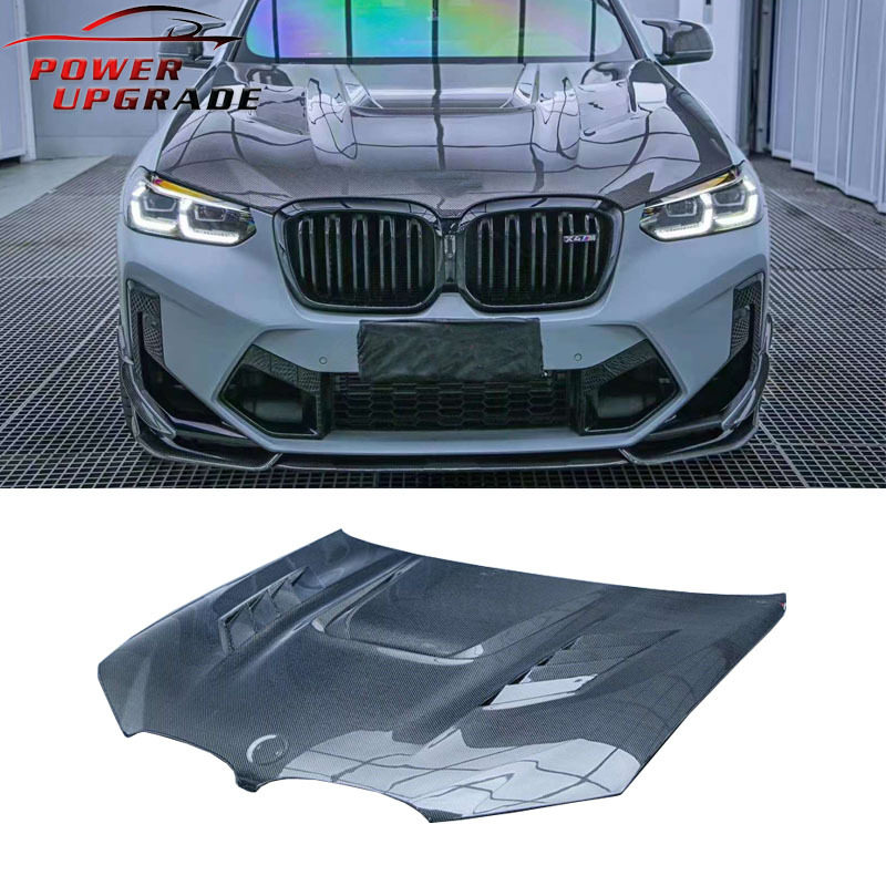 适用于宝马BMWX4M改装件AE碳纤维机盖引擎盖锻造车前盖跨境配件