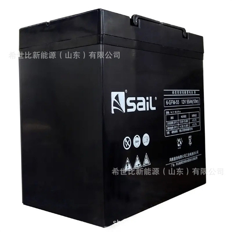 风帆蓄电池6-GFM-55直流屏UPS/EPS电源12V55AH大中小型机房储能