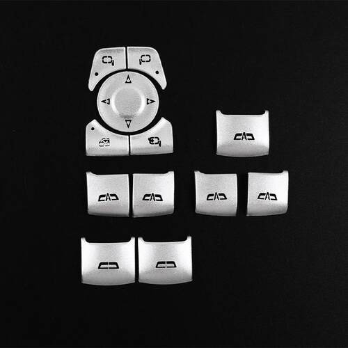深圳欧创适用于凯迪拉克XT4XT5XT6CT5玻璃升降按键贴银色