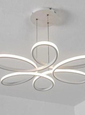 现代大气吊灯简约花形led创意个性艺术北欧卧室书房北欧餐厅吊灯