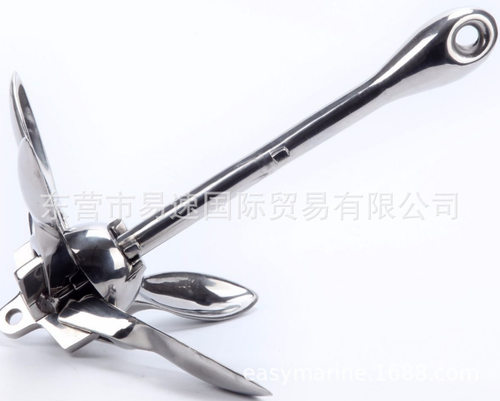 不锈钢折叠锚0.7KG1.5KG316材质伞锚艇配件发货及时