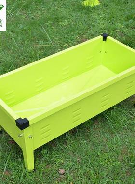 LG1680高脚支架长方形花盆种菜庭院天台阳台大号防锈家庭种植箱