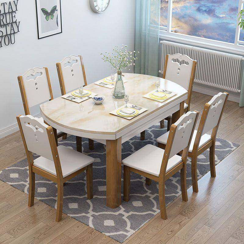 大理石餐桌椅组合现代简约小户型可伸缩方圆实木家用饭桌吃饭桌子,机械设备,其他机械设备,淘宝优惠券,粉丝福利购,淘宝优惠卷