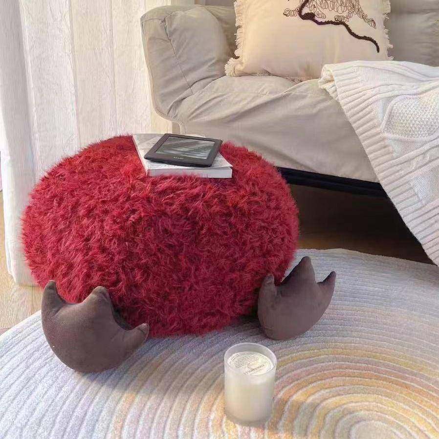 坐墩红色羚羊绒客厅懒人沙发蒲团墩子脚凳飘窗矮墩坐垫可拆洗座椅,纺织面料/辅料/配套,纺织机械配件,淘宝优惠券,粉丝福利购,淘宝优惠卷