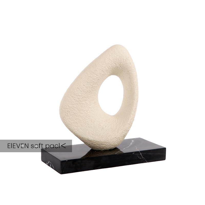 中古风客厅电视柜酒柜餐厅几何装饰品别墅酒店样板间抽象简约摆件