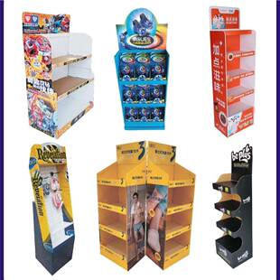 雪弗板展架纸货架保销展示架瓦楞纸展示架纸盒包装盒