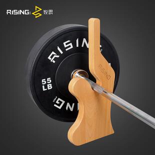 杠铃换片器木质硬拉撬片器杠杆起杠器增减更换杠铃片器械便携