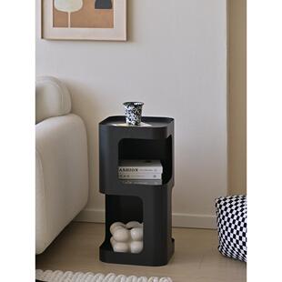 客厅铁艺边几边柜沙发旁边的测边柜置物架黑色迷你角几创意无